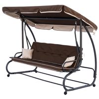 BRĄZOWA HUŚTAWKA OGRODOWA Z FUNKCJĄ ROZKŁADANIA