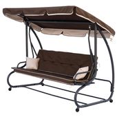 BRĄZOWA HUŚTAWKA OGRODOWA Z FUNKCJĄ ROZKŁADANIA