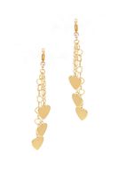 Kolczyki wiszące z sercami (P15/SQU/16AU)