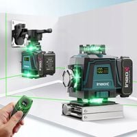 Laser Krzyżowy 4D 360 Poziomica Laserowa Płaszczyznowa Statyw Pilot PL-02T