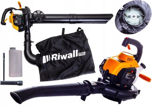 DMUCHAWA SPALINOWA OGRODOWA ODKURZACZ DO LIŚCI 45 L + OLEJ METALOWY NÓŻ na Arena.pl