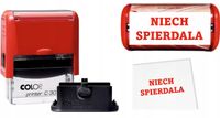 ŚMIESZNA PIECZĄTKA pieczątki 47x18 COLOP C30 automat TWÓJ TEKST NAPIS