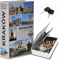 KASETKA METALOWA W KSZTAŁCIE KSIĄŻKI NA PIENIĄDZE SEJF SKRYTKA NA PREZENT