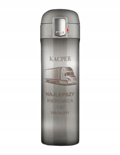 KUBEK TERMICZNY TERMOS NA KAWĘ HERBATĘ DO SAMOCHODU 440 ml PREZENT GRAWER na Arena.pl