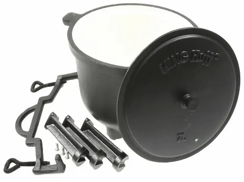 KOCIOŁEK 7 L GARNEK MYŚLIWSKI ŻELIWNY EMALIOWANY na Arena.pl