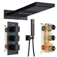 Bateria prysznicowa podtynkowa - czarna