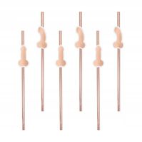 Słomki PENISKI rose gold WIECZÓR PANIEŃSKI 8 szt.