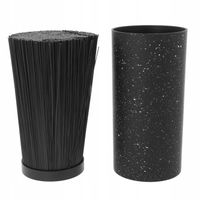 STOJAK NA NOŻE BLOK UNIWERSALNY POJEMNIK DO NOŻY CZARNY MARMUR 22 cm