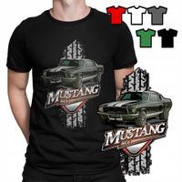 KOSZULKA T-SHIRT MĘSKI WZORY DO WYBORU - KLASYCZNE AUTA MUSTANG - M