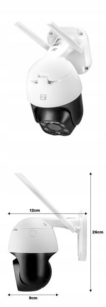 OBROTOWA KAMERA ZEWNĘTRZNA IP WIFI 3X ZOOM 5MPx 2K zdjęcie 7