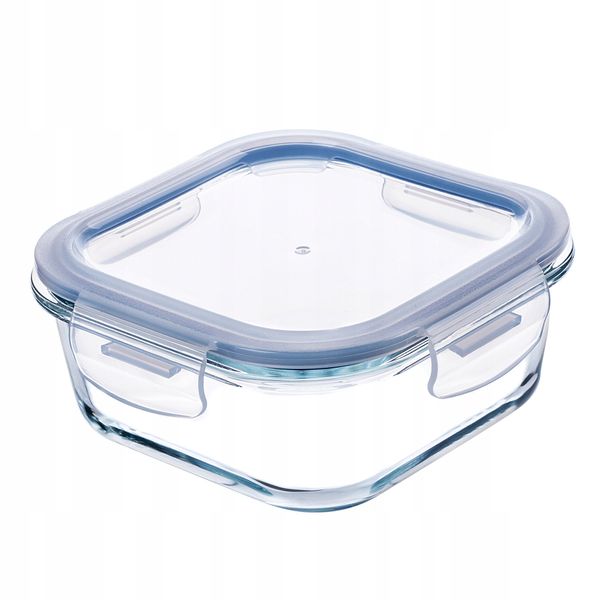KADAX Szklany Pojemnik Na Żywność 800ml Z Pokrywką Śniadaniówka zdjęcie 8