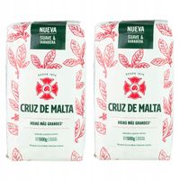 Zestaw Yerba Mate Cruz de Malta Elaborada Con Palo 2x500kg 1kg
