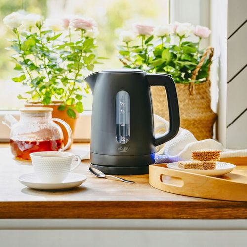 CZAJNIK ELEKTRYCZNY BEZPRZEWODOWY 2200W 1,7l CZARNY CICHY Z na Arena.pl