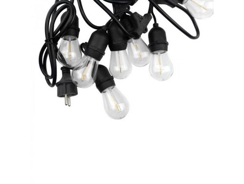 Girlanda łańcuch świetlny 15x led e27 lampki oświetlenie do ogrodu na Arena.pl