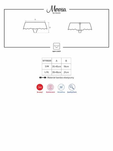 otwarty krok wycięte figi erotyczne obsessive l/xl na Arena.pl