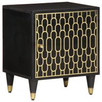 Szafka nocna, 40x33x46 cm, lite drewno mango