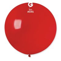 Balon pastelowy kula gigant czerwony, 80 cm