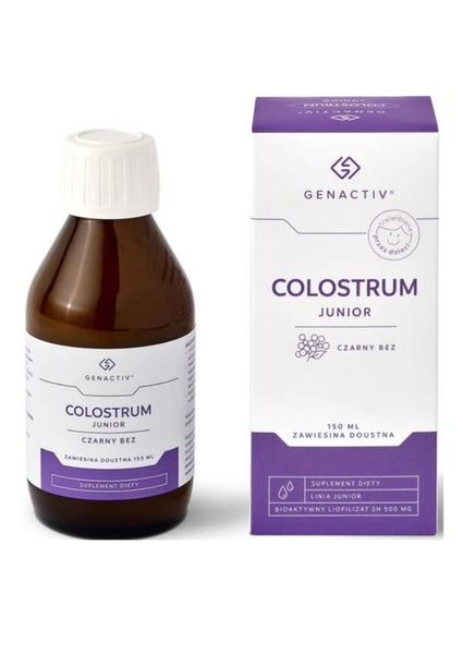 Colostrum Junior Czarny Bez 150ml Genactiv zdjęcie 1
