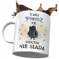 Kubek Dla Piwosza Że Mucha Nie Siada Na Prezent Z Nadrukiem Ze Zdjęciem