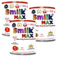 Smilk MAX 1 Mleko Modyfikowane Początkowe dla Niemowląt 900g (0-6 miesięcy)