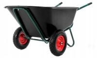 Taczka ogrodowa dwukołowa koleba wózek paszowy JAPONKA 350L PLASTIKOWY