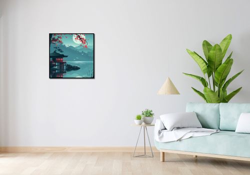 Plakat 60x60cm Japoński Pawilon na Arena.pl