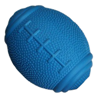 Zabawka dla psa gumowa piłka rugby na przysmaki niebieska 10cm UNIQ PETS