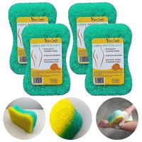 4x GĄBKA DO KĄPIELI ANTYCELLULITOWA MASAŻ PEELING MYCIE CIAŁA 2-WARSTWOWA D