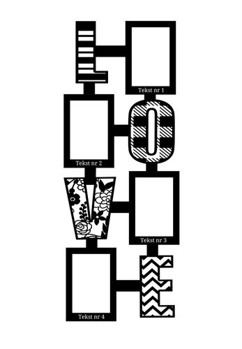 Ramka na zdjęcia LOVE 2 brązowa z grawerem na Arena.pl