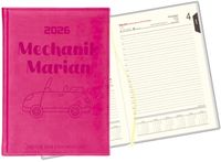 Stylowy kalendarz dla mechanika książkowy A5 2026 grawerowany tygodniowy