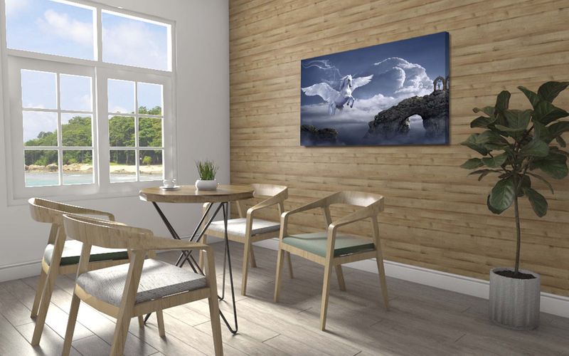 Foto obraz na płótnie "Skrzydlaty koń" 80x40 zdjęcie 1