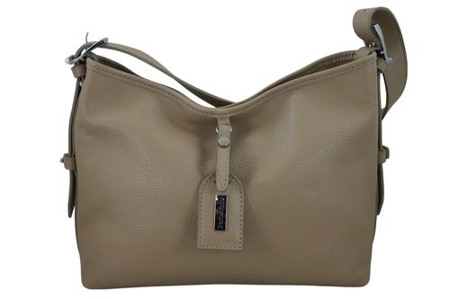 Codzienna torebka damska na ramię - Beżowa na Arena.pl