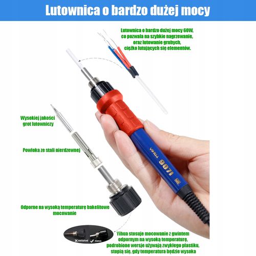 Stacja lutownicza 995D+ + KIT 17 na Arena.pl