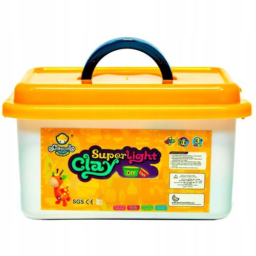 CLAYDOLL PIANKOLINA MASA PLASTYCZNA 24 sztuki BIG BOX + AKCESORIA + WALIZKA na Arena.pl