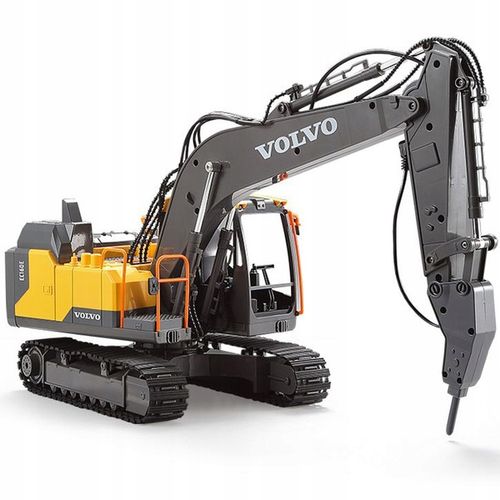 DUŻA ZDALNIE STEROWANA KOPARKA GĄSIENICOWA RC VOLVO NA PILOTA DOUBLE E na Arena.pl