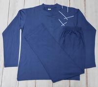 Wygodna bawełniana męska piżama z długim rękawem M