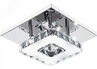 LAMPA SUFITOWA PLAFON LED ŻYRANDOL KRYSZTAŁOWY NOWOCZESNY 12W 6000K