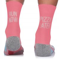 Skarpety biegowe Running Raid RUN NOW, PIZZA LATER 39-42 Różowe