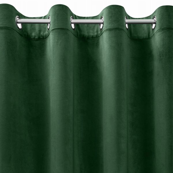 Zasłona Przelotki Welwet Welur 140X250 CM ZIELONA zdjęcie 6