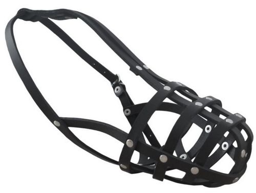 Solidny kaganiec skórzany dla dużego owczarka niemieckiego Chaba Rozmiar 6D na Arena.pl