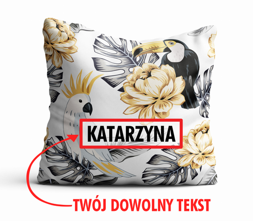 Poduszka DZIECIĘCA z Twoim napisem PD46 kakadu na Arena.pl