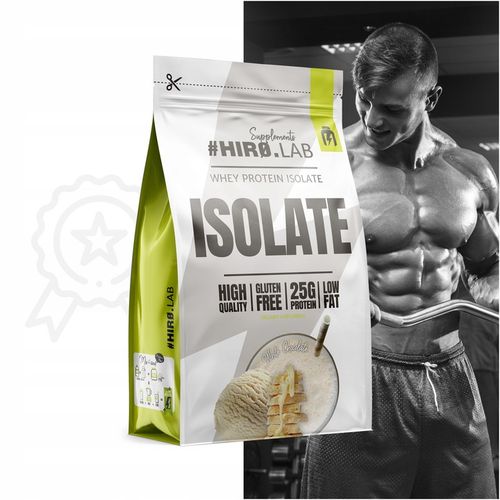 Izolat Białka BIAŁKO 700 g WPI Whey Protein Isolate Biała Czekolada Hiro na Arena.pl