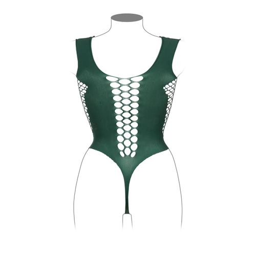 V-Neck Teddy With Opaque Panels - Queen Size na Arena.pl