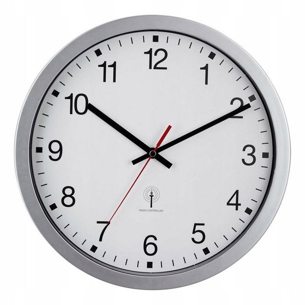 Zegar ścienny sterowany radiowo 30cm DCF77 zdjęcie 1