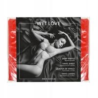 Winylowe prześcieradło 220x200 cm, czerwone.