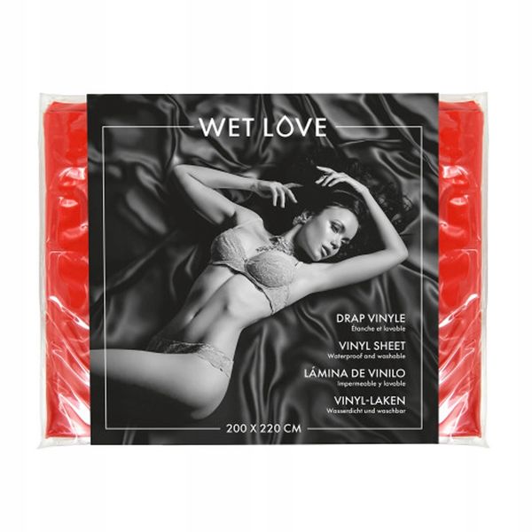 Winylowe prześcieradło 220x200 cm, czerwone. zdjęcie 1