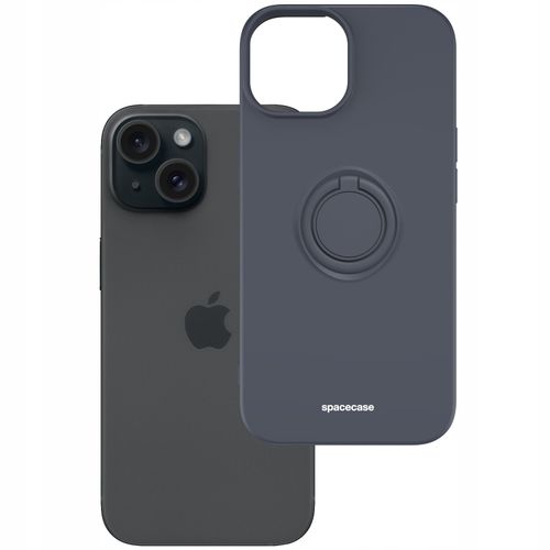 ETUI MATOWE DO IPHONE 15 SPACECASE SILICONE RING CASE SILIKONOWE + SZKŁO na Arena.pl