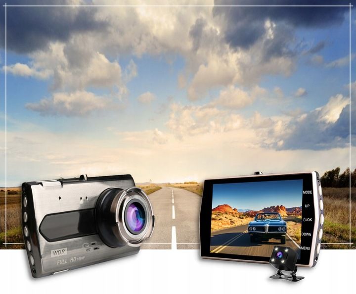 WIDEOREJESTRATOR SAMOCHODOWY KAMERA SAMOCHODOWA KAMERA COFANIA Polskie Menu zdjęcie 6