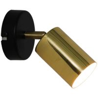 Kinkiet ścienny tubka VILA GU13013C-1R regulowany złoty czarny