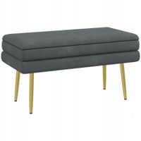 Ławka tapicerowana Homcom 838-438V00CG szara 79,5x37,5x43 cm